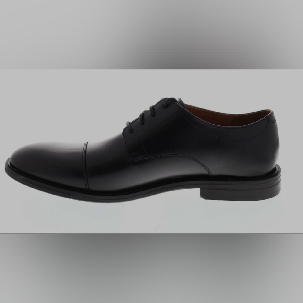 Bostonian Mckewen Cap Mens Black Leather Lace Up Cap Toe Oxfords Shoes Size 11 - Picture 2 of 6